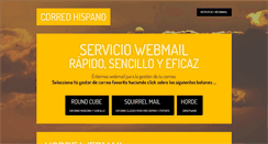 Desktop Screenshot of correohispano.net